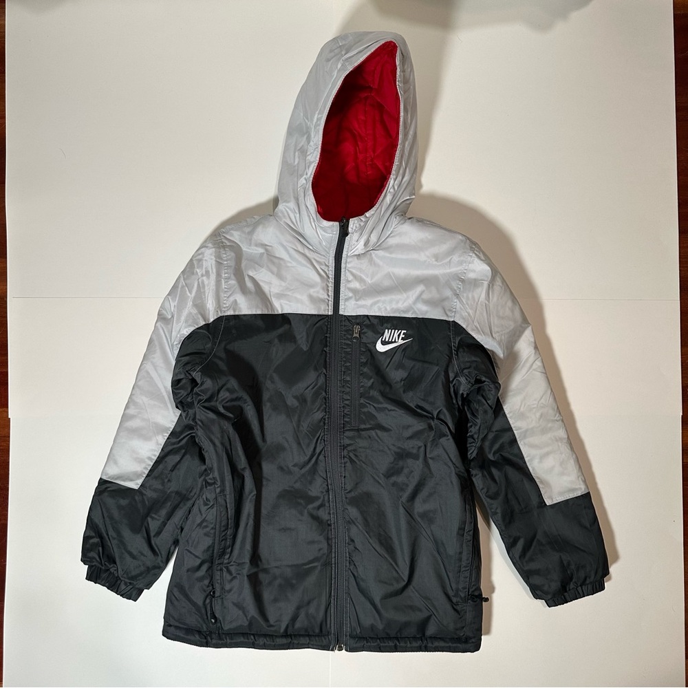 Nike Reversible Puffer Jacket – Kids' Large (14-16) | Black & Red | Unisex